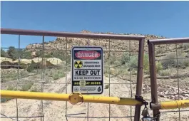  ?? ARLYSSA BECENTI/THE REPUBLIC ?? Leaders of the Diné people drafted a resolution asking the Biden Administra­tion to utilize full federal authority to block transport of Uranium ore from a mine south of the Grand Canyon across tribal lands.