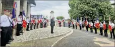  ?? - Crédits : MLM ?? Discours au monument aux morts du président de l’amicale du Maquis des Carottes, André Garrigues