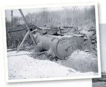  ??  ?? North British-built No. 1859, of the Depot D’attache Dunkerque, is in a spot of bother somewhere in northern France, having been toppled over by a glancing blow. MILITARY HISTORY COLLECTION/ALAMY STOCK PHOTO