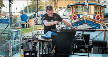  ?? PHOTO FROMWWW.CMOG.ORG ?? The Corning Museum of Glass will bring its GlassBarge to Rome on Thursday, July 5, 2018, and to Sylvan Beach on Saturday and Sunday, July 7-8, 2018.