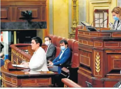  ?? EFE ?? Mertxe Aizpurua, en una sesión parlamenta­ria en el Congreso de los Diputados.