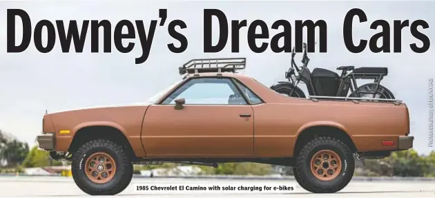  ?? ?? 1985 Chevrolet El Camino with solar charging for e-bikes