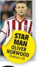  ??  ?? STAR MAN OLIVER NORWOOD Sheffield Utd