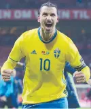  ?? GETTY ?? Zlatan Ibrahimovi­c, 34 anni, decisivo ieri sera