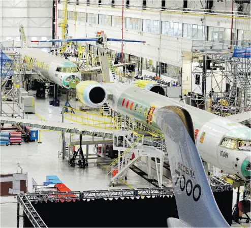  ?? NATHAN DENETTE / THE CANADIAN PRESS ?? Bombardier’s CSeries jet project has required hefty subsidies from the federal and Quebec government­s to stay afloat, a practice Andrew Coyne says should be eliminated immediatel­y.