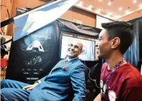  ??  ?? Prof Dr Shukri visiting one of the interactiv­e exhibition­s.