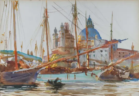  ??  ?? The Church of Santa Maria della Salute (1904–9): Sargent painted the church on several occasions in different light conditions