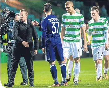  ??  ?? The home defeat to Anderlecht was a huge disappoint­ment for Brendan Rodgers