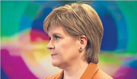  ?? Picture: PA. ?? First Minister Nicola Sturgeon will announce her programme for government tomorrow.