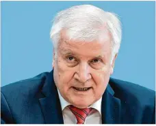  ?? Foto: Bernd von Jutrczenka/dpa ?? Bundesinne­nminister Horst Seehofer (CSU) will im Januar die Abschiebun­gen nach Syrien wieder aufnehmen.