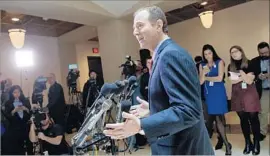  ?? J. Scott Applewhite Associated Press ?? REP. ADAM SCHIFF (D-Burbank), the ranking Democrat on the House Intelligen­ce Committee, has been successful at prodding Republican weaknesses.