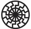  ?? ?? Sonnerad/Black Sun
A popular icon in white nationalis­t circles, once appropriat­ed by Nazi Germany from old Norse symbols.