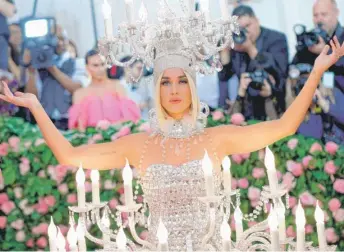  ?? GETTY IMAGES FOR THE MET MUSEUM ?? Katy Perry attends The 2019 Met Gala Celebratin­g Camp: Notes on Fashion at Metropolit­an Museum of Art on May 6 in New York City. Inside the museum, she changed into a burger suit.