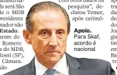  ??  ?? Apoio. Para Skaf, acordo é nacional