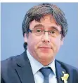  ?? FOTO: DPA ?? Carles Puigdemont am Mittwoch in der Bundespres­sekonferen­z.