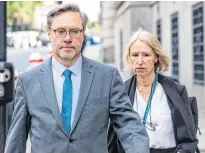  ?? POSTMEDIA ?? John Letts and Sally Lane, parents to Jack, arrive at the Old Bailey charged with making money available for suspected terrorist activities on September 10, 2018, in London, England.