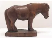  ?? FOTO: MUSEUM RATINGEN ?? Maria Fuss schuf die Skulptur „Shetty“: Es zeigt ein Shetland-Pony.