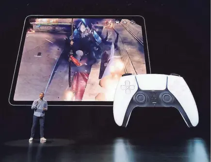  ?? PROVIDED ?? ABOVE: The new iPad Pro will be compatible with gaming controller­s.