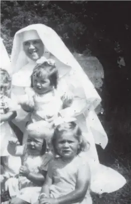  ?? PHOTO: NEWS DOG MEDIA ?? No men in sight: Infants and nuns in Bessboroug­h Mother and Baby Home in Cork.