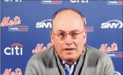  ?? Associated Press ?? This photo from a Zoom press conference shows New York Mets owner Steve Cohen on Tuesday.