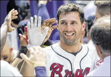  ?? AP ?? Jeff Francoeur proved he could be a valuable role player during his second stint with the Braves. He’s now with the Marlins, but don’t be surprised if he’s back next season.