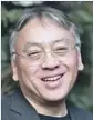  ?? Neil Hall / EPA-EFE ?? KAZUO ISHIGURO at first thought the news of his win was a hoax.