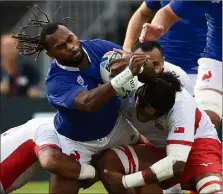  ?? (Photo AFP) ?? Décevant depuis le début de la compétitio­n, l’ailier a remis les pendules à l’heure face aux Tonga.