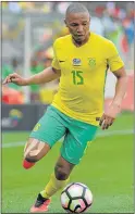  ?? Picture: GALLO IMAGES ?? MASTERY: Bafana Bafana’s Andile Jali during the 2018 FIFA World Cup Qualifier against Senegal last November