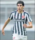  ??  ?? Vallejo, con el Eintracht.