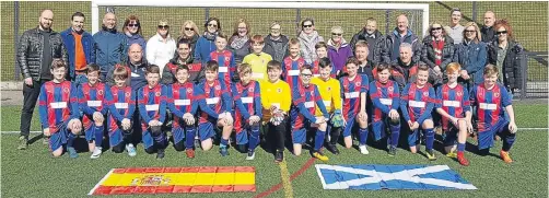  ??  ?? Monifieth Athletic 2006 are off to Barcelona for a tournament.