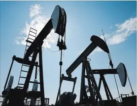  ?? LARRY MACDOUGAL THE CANADIAN PRESS ?? In one expert’s view, the Canadian oil and gas sector is in a holding pattern in which spending and production growth can't occur until new ways to get products to export markets are found.