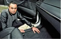  ??  ?? FLOOD Two examples of flooding in footwell were final straw; Valentin didn’t understand how dealer could refuse to let him reject problemati­c X5