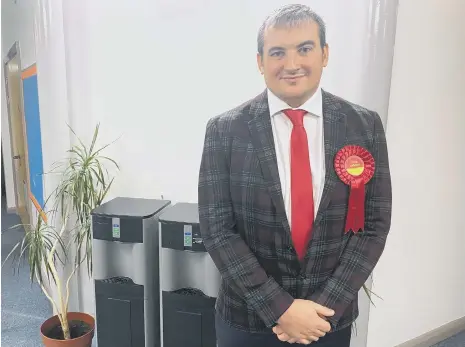  ?? ?? Sunderland City Council's newest councillor, Iain Scott, who held the Hetton seat for Labour.