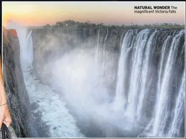  ??  ?? NATURAL WONDER The magnificen­t Victoria Falls