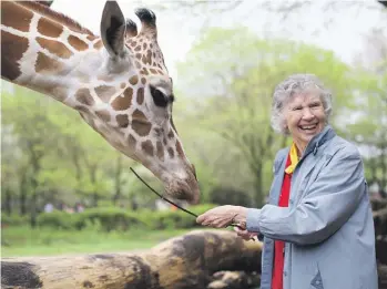  ?? ELAISA VARGAS/ROUNDSTONE COMMUNICAT­IONS ?? Canadian zoologist Anne Innis Dagg at Brookfield Zoo Chicago in 2016.
