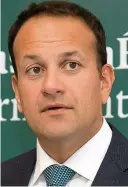  ??  ?? Measures: Leo Varadkar