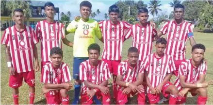  ?? Photo: ?? Labasa College U19 football team on June 18, 2019.