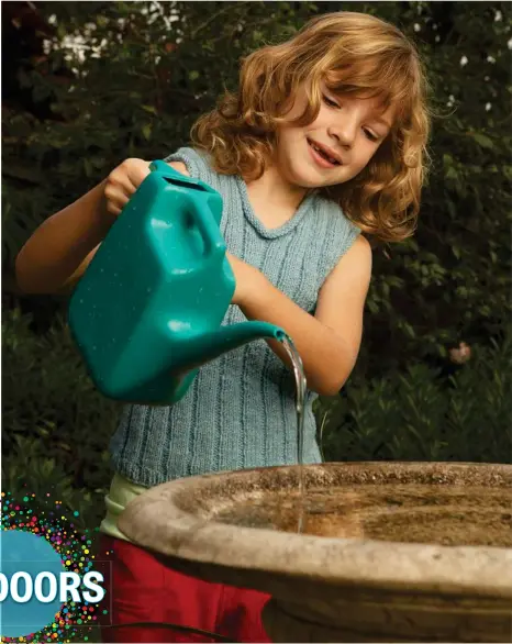  ??  ?? BIRD-FRIENDLY: A water feature like this bird bath is bound to attract a variety of birds to your backyard. PHOTO: STEVE BACCON