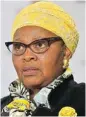  ?? Picture: GCIS ?? Defence minister Nosiviwe Mapisa-Nqakula had to write a report to President Cyril Ramaphosa on her visit to Zimbabwe. /
Sanctioned: