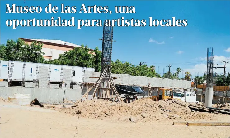  ?? Julián García ?? En entrevista, el maestro Aníbal Angulo argumentó que la construcci­ón de este museo será una plataforma, principalm­ente para los artistas sudcalifor­nianos.