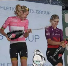  ?? FOTO PHOTO NEWS ?? Anna van der Breggen won de Giro al voor de vierde keer, landgenote Demi Vollering eindigde als derde.