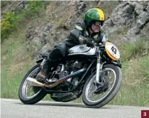  ??  ?? Manx Norton, stylishly ridden. Nortons were the last British winners, in 1964 and 1965.
3: