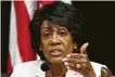  ?? Jacquelyn Martin / Associated Press ?? Rep. Maxine Waters, D-Calif.: Advocate for consumers.