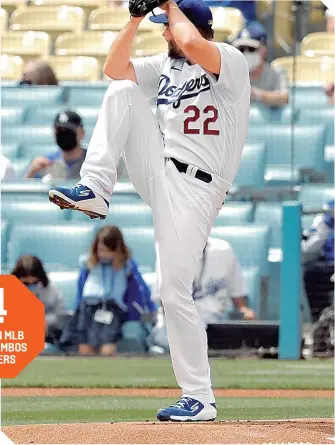  ?? / FOTO: AFP ?? Clayton Kershaw cumplió con otra gran salida.