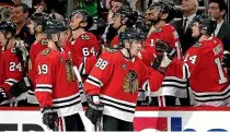  ??  ?? The Chicago Blackhawks ice hockey team will keep its name. ‘‘We continue to deepen our commitment to upholding our namesake and our brand,’’ the club says.