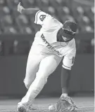  ?? WM. GLASHEEN/USA TODAY NETWORK-WISCONSIN ?? The Timber Rattlers’ Mike Boeve fields a ball during the home opener April 5 at Fox Cities Stadium in Grand Chute.