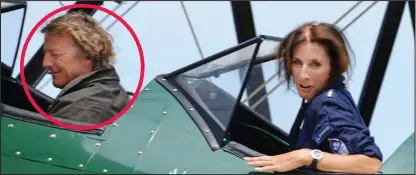  ??  ?? Vital assistance: Ewald Gritsch, circled, in the front seat of the plane with adventurer Tracey Curtis-Taylor