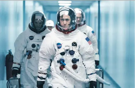  ?? UNIVERSAL PICTURES ?? Canadian actor Ryan Gosling stars as astronaut Neil Armstrong in Damien Chazelle’s newest effort First Man.