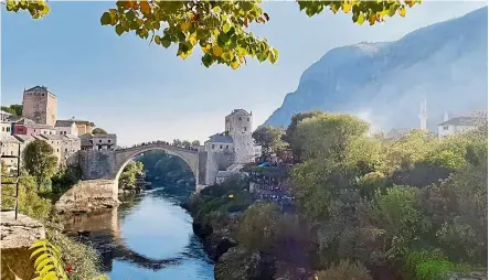  ?? — Photos: SIEW OI Fun ?? the Old Bridge in Mostar is one of the must-see landmarks in Bosnia and Herzegovin­a.