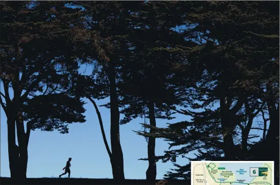  ?? ANDA CHU — STAFF PHOTOGRAPH­ER ?? The San Francisco Bay Trail winds along the city’s waterfront, skirting Great Meadow Park at Fort Mason.